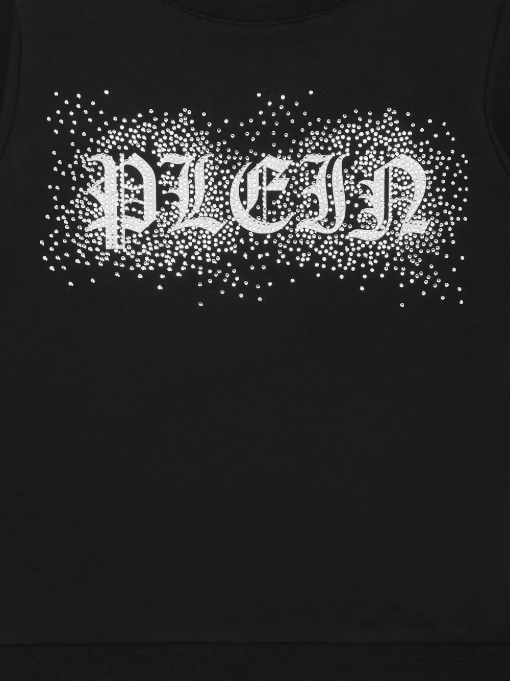 Philipp Plein Strass Gothic Plein T-shirt Zwart