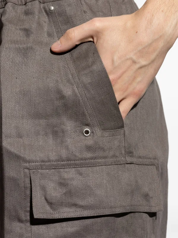 Rick Owens グレー チェック柄 サルエルパンツ Rick Owens グレー チェック柄 サルエルパンツ