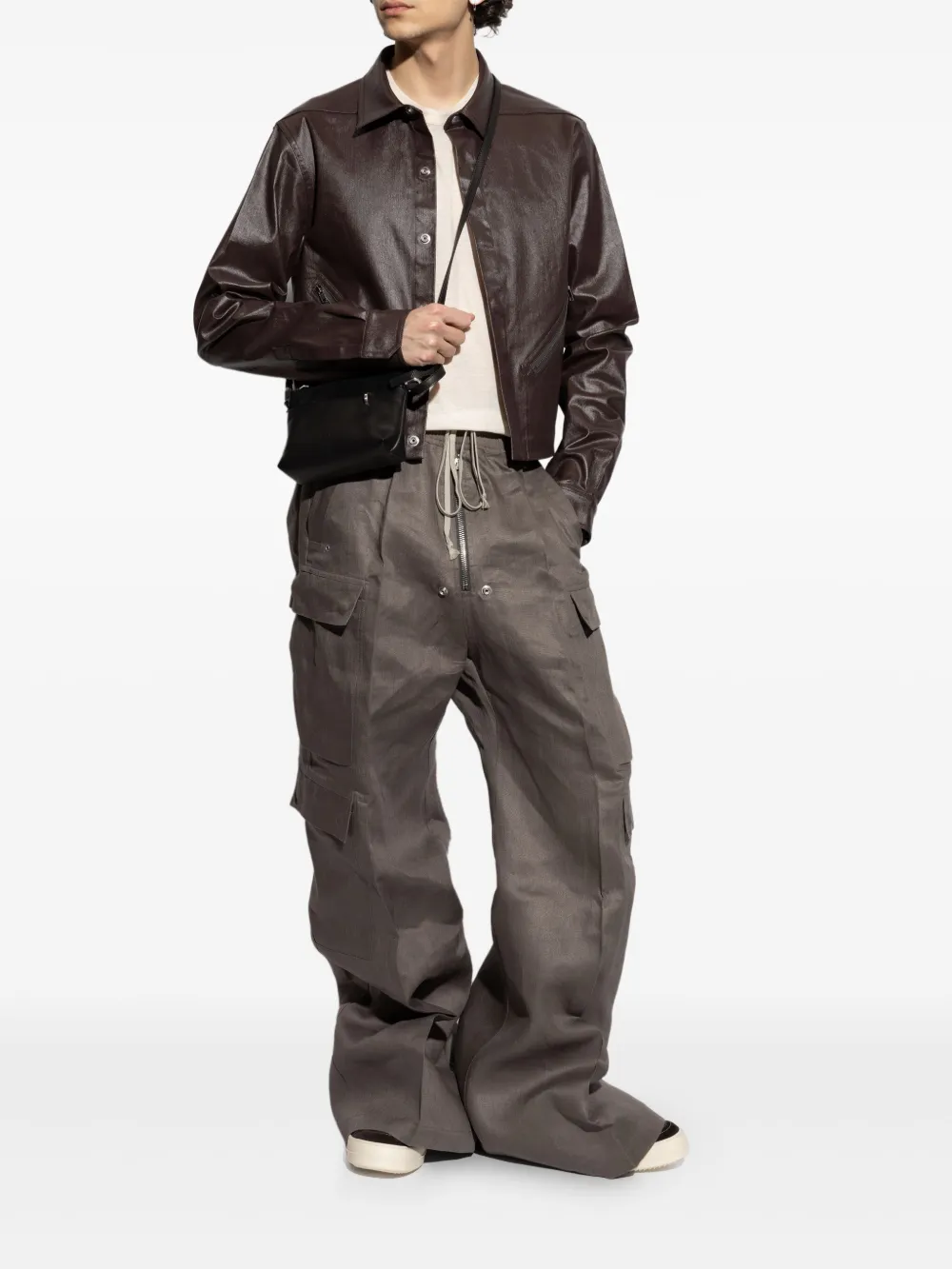 Rick Owens cotton trousers - Grijs