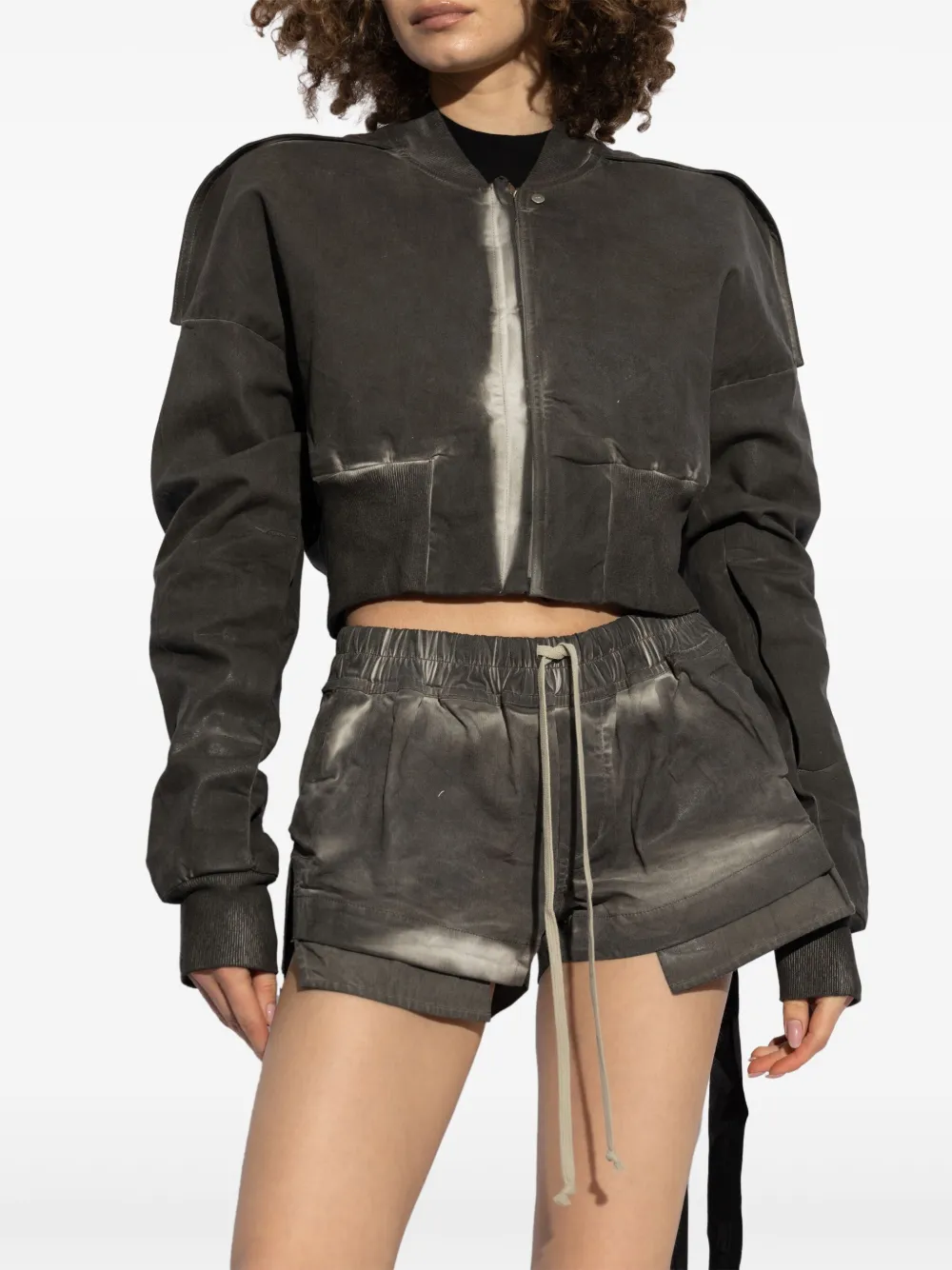 Rick Owens DRKSHDW Jack met gebleekt effect Grijs