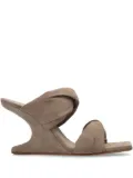 Rick Owens 105mm Cantilever mules - Neutrals