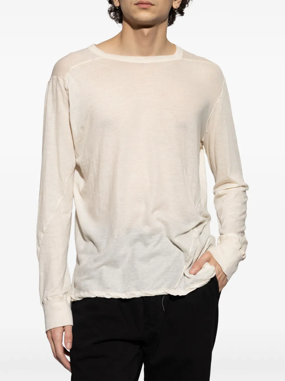 Rick Owens Katoenen T-shirt Beige