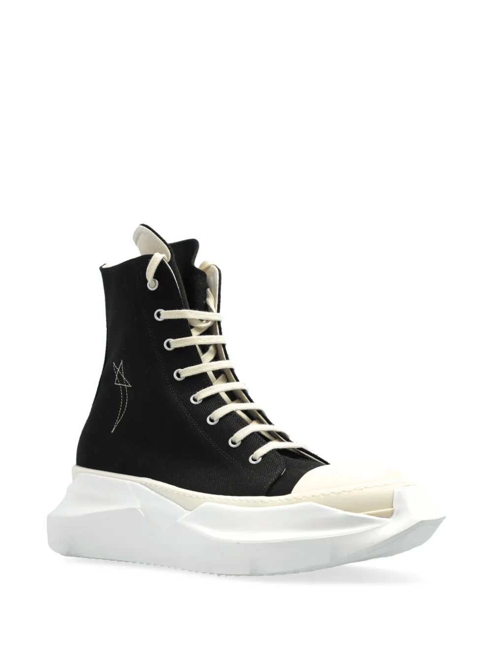 Rick Owens DRKSHDW star-embroidered sneakers - Zwart