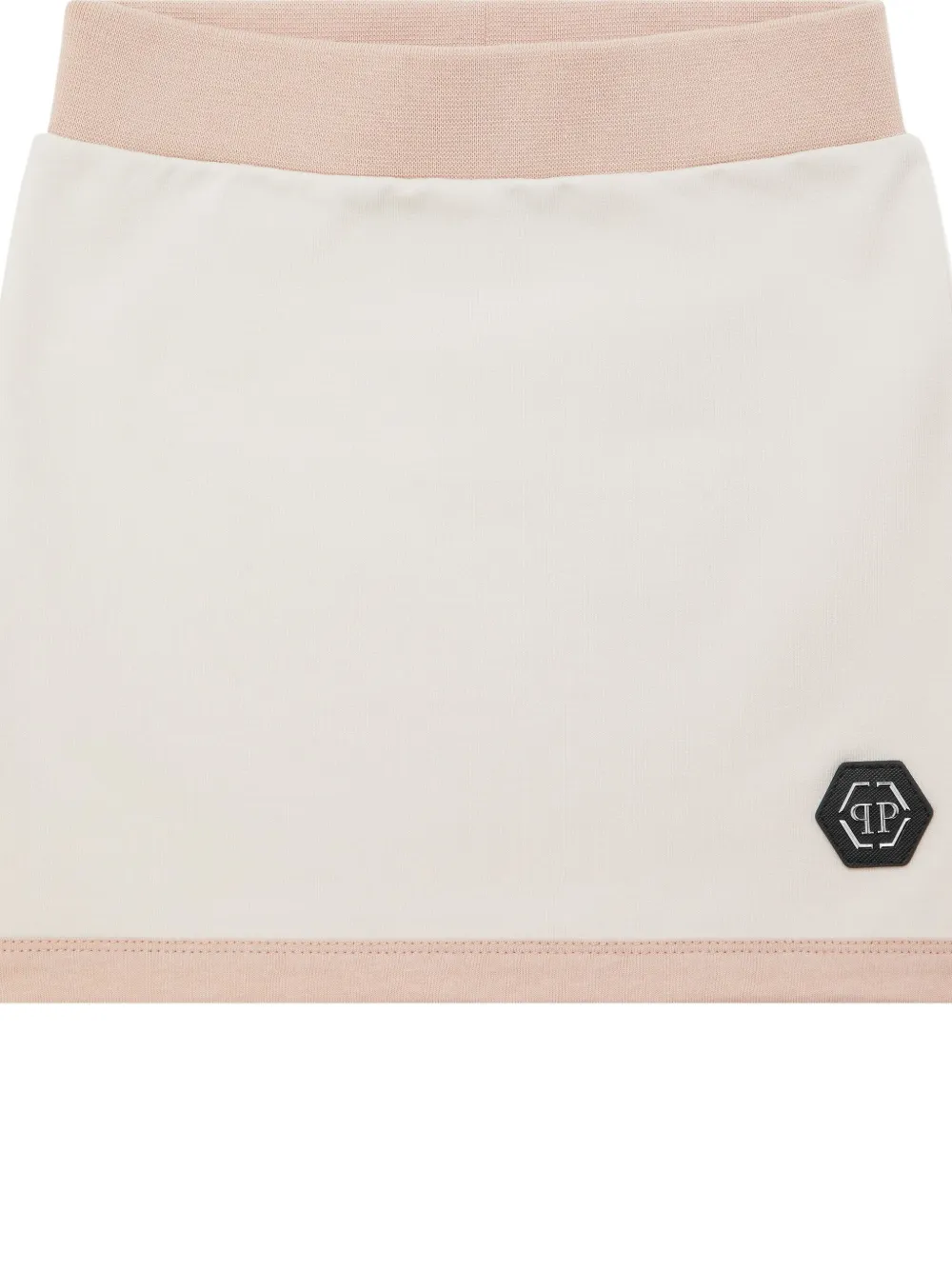 Philipp Plein Jogging Mini Skirt In Neutrals