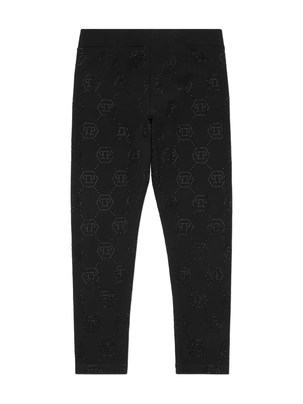 Philipp Plein Monogram Strass leggings - Zwart