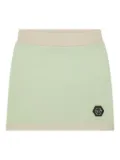 Philipp Plein logo-appliqué mini skirt - Green