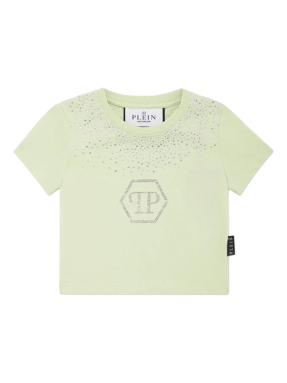 Philipp Plein T-shirt verfraaid met logo Groen