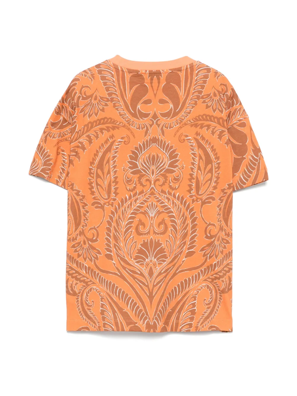 ETRO KIDS T-shirt met paisley-print - Oranje