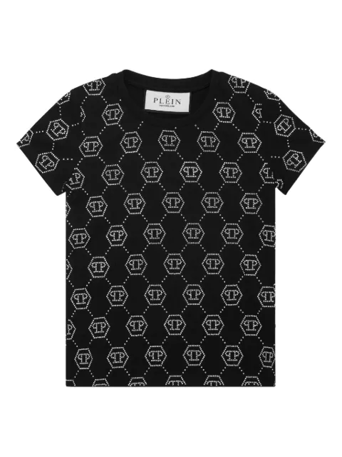 Philipp Plein Pure Monogram Strass T-shirt