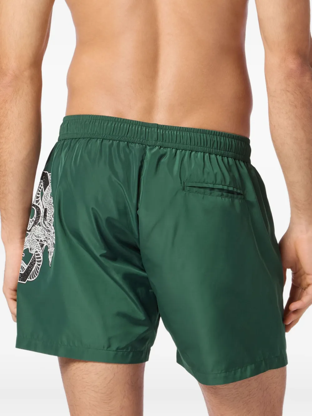 Philipp Plein Zwembroek met print Groen