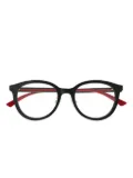 Gucci Eyewear round-frame clear-lenses glasses - Black