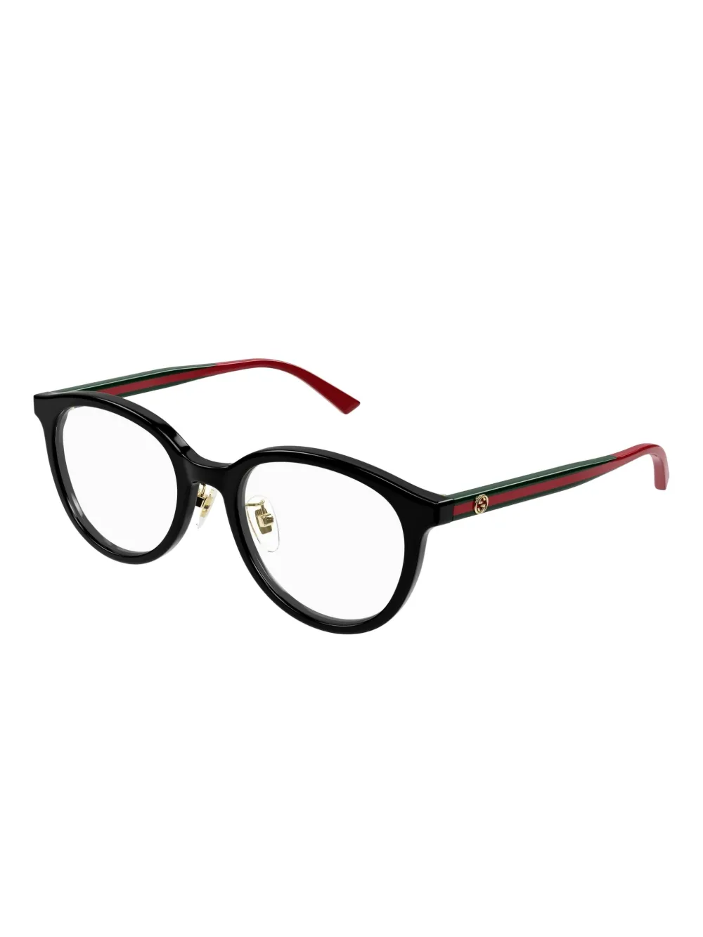 Gucci Eyewear Bril met rond montuur Zwart