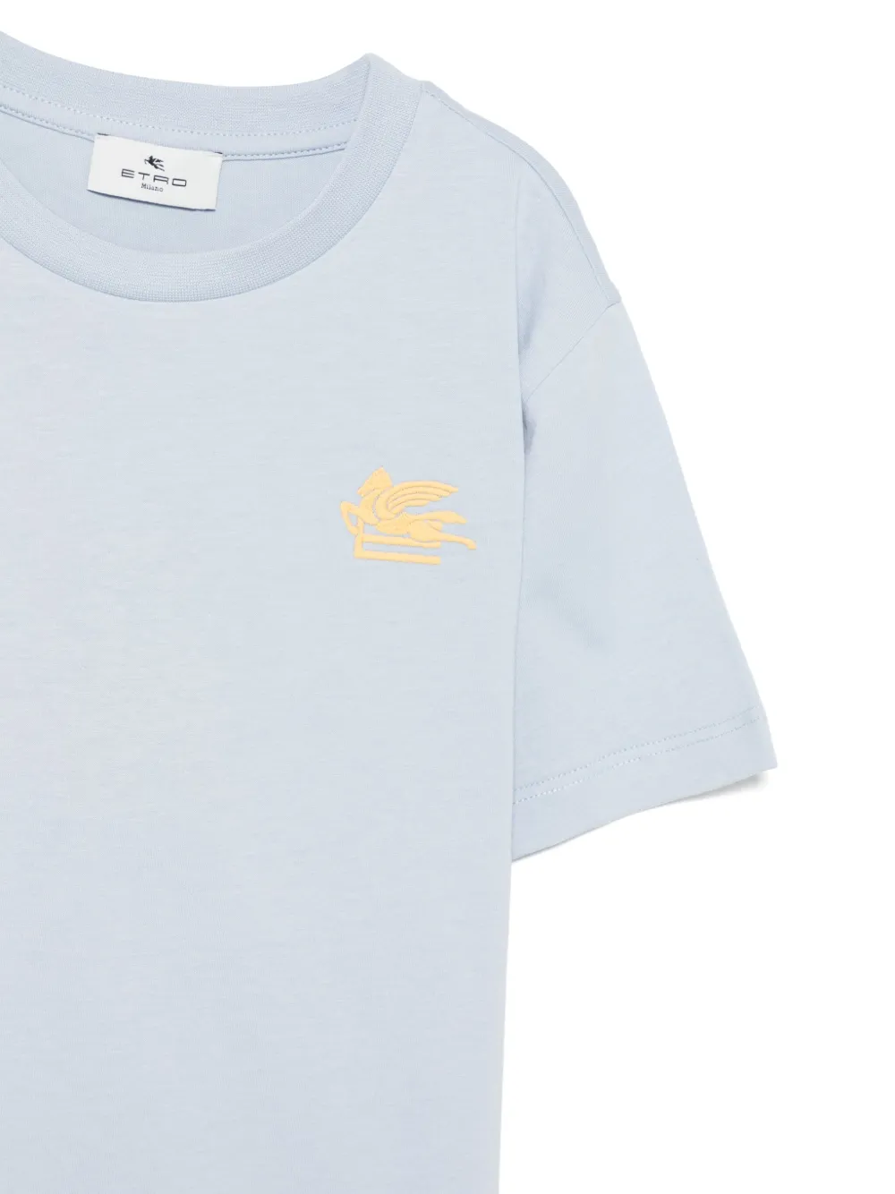ETRO KIDS T-shirt met geborduurd logo Blauw