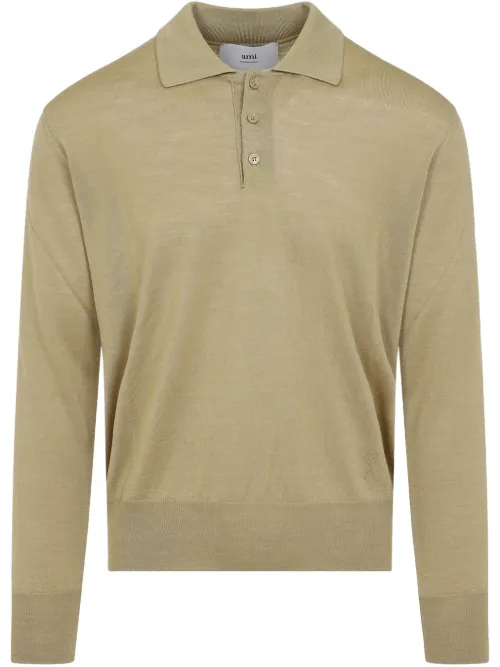 Polo en maille fine - AMI Paris - Modalova