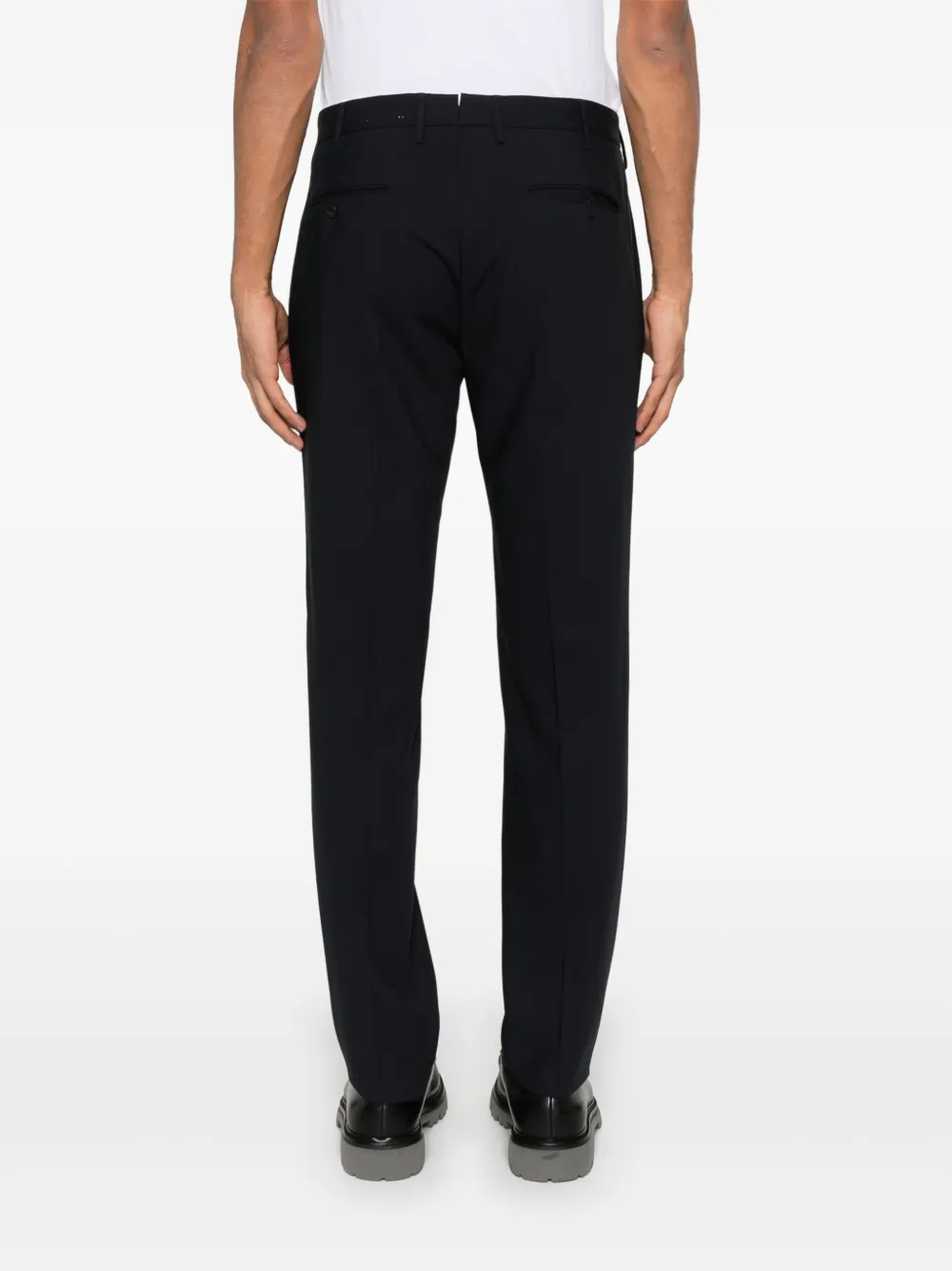 Incotex Broek met toelopende pijpen Blauw