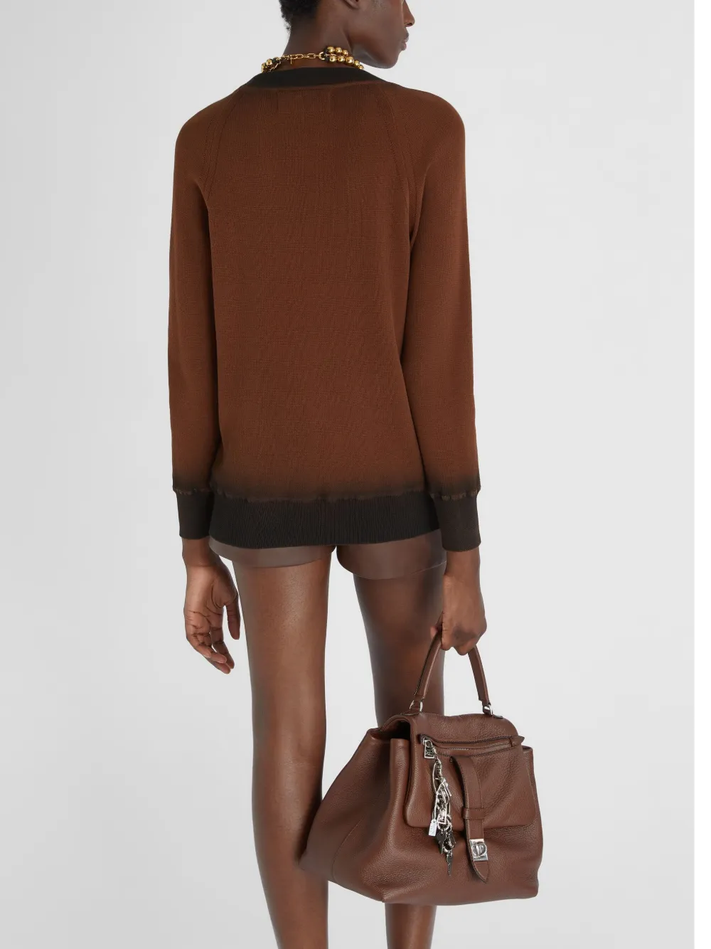 Ermanno Scervino Vest van katoenblend Bruin