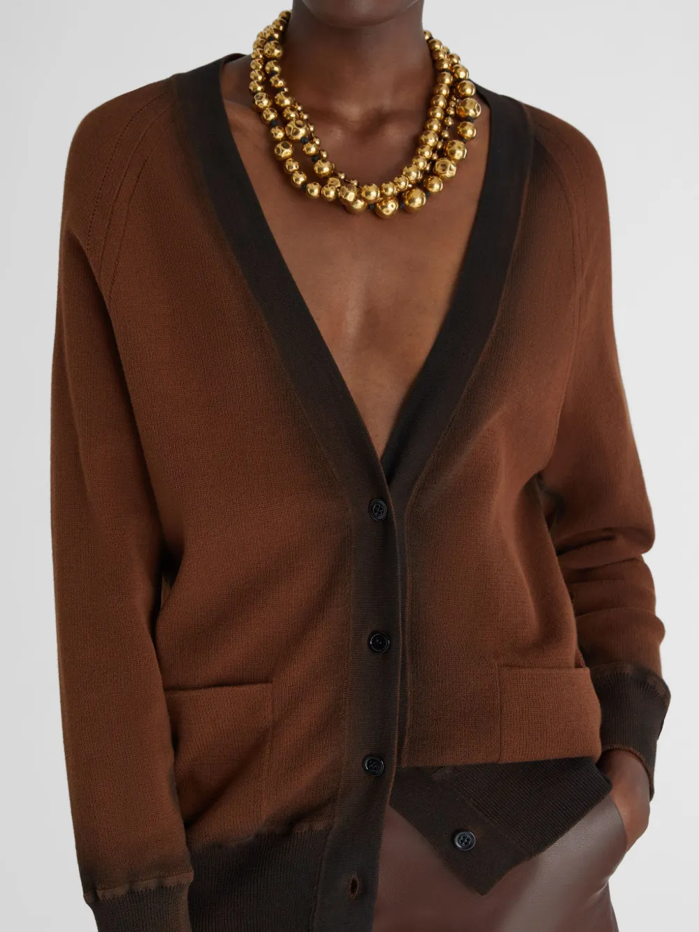 Ermanno Scervino Vest van katoenblend Bruin