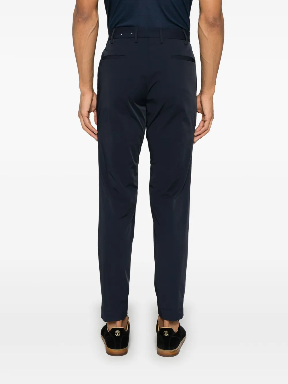 Incotex Chino met toelopende pijpen Blauw