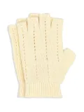 Valentino Garavani fingerless cotton-blend gloves - White