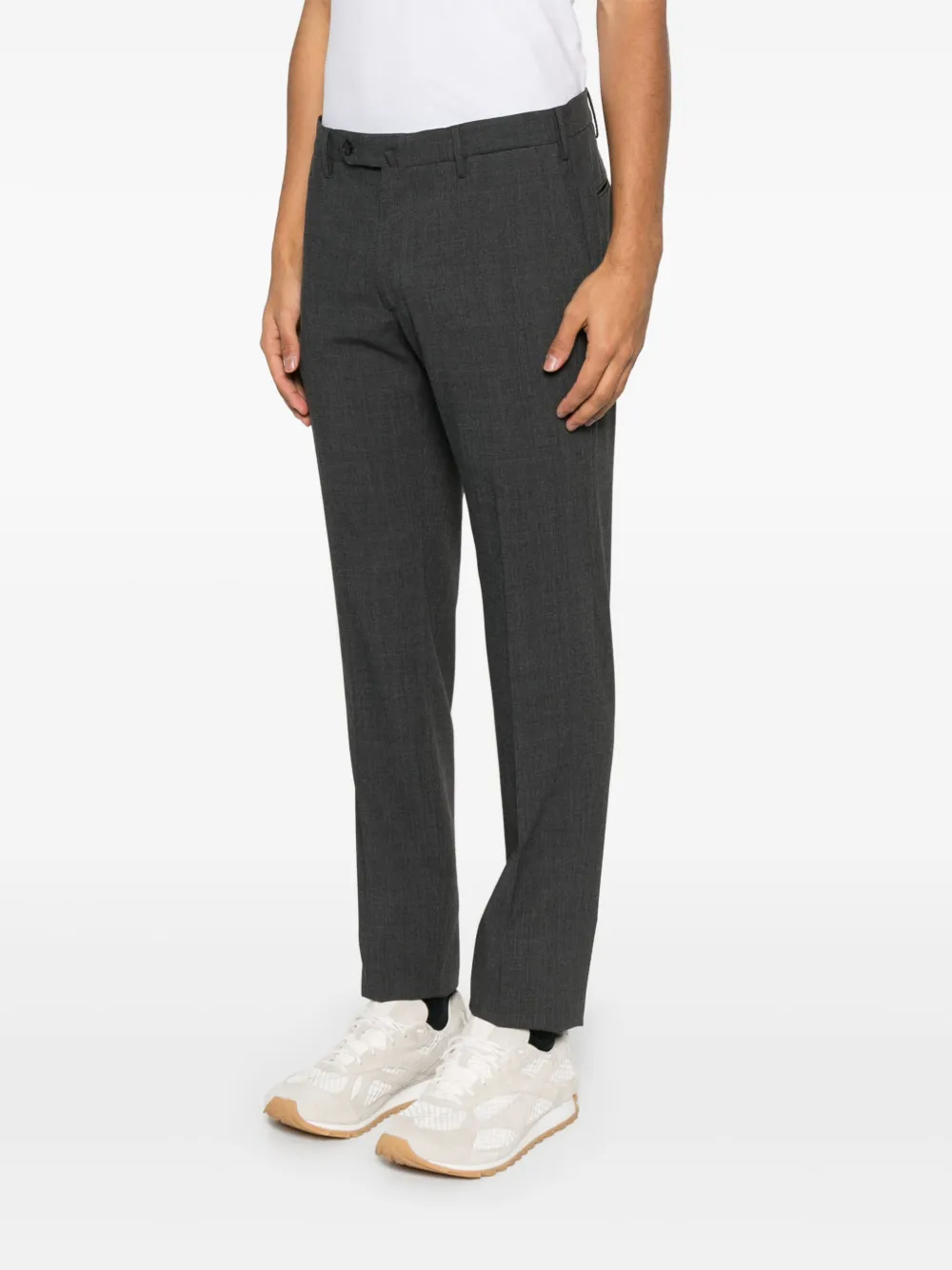 Incotex Broek met toelopende pijpen Grijs