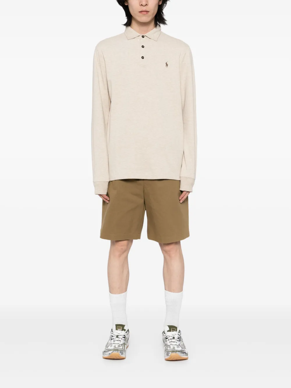 Polo Ralph Lauren Sweater met geborduurd logo - Beige
