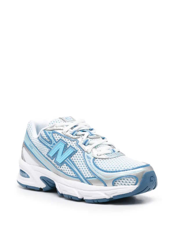 【関税込み】New Balance ホワイト＆パープル 740 スニーカー New Balance - ニューバランス740トレーナー（ホワイト