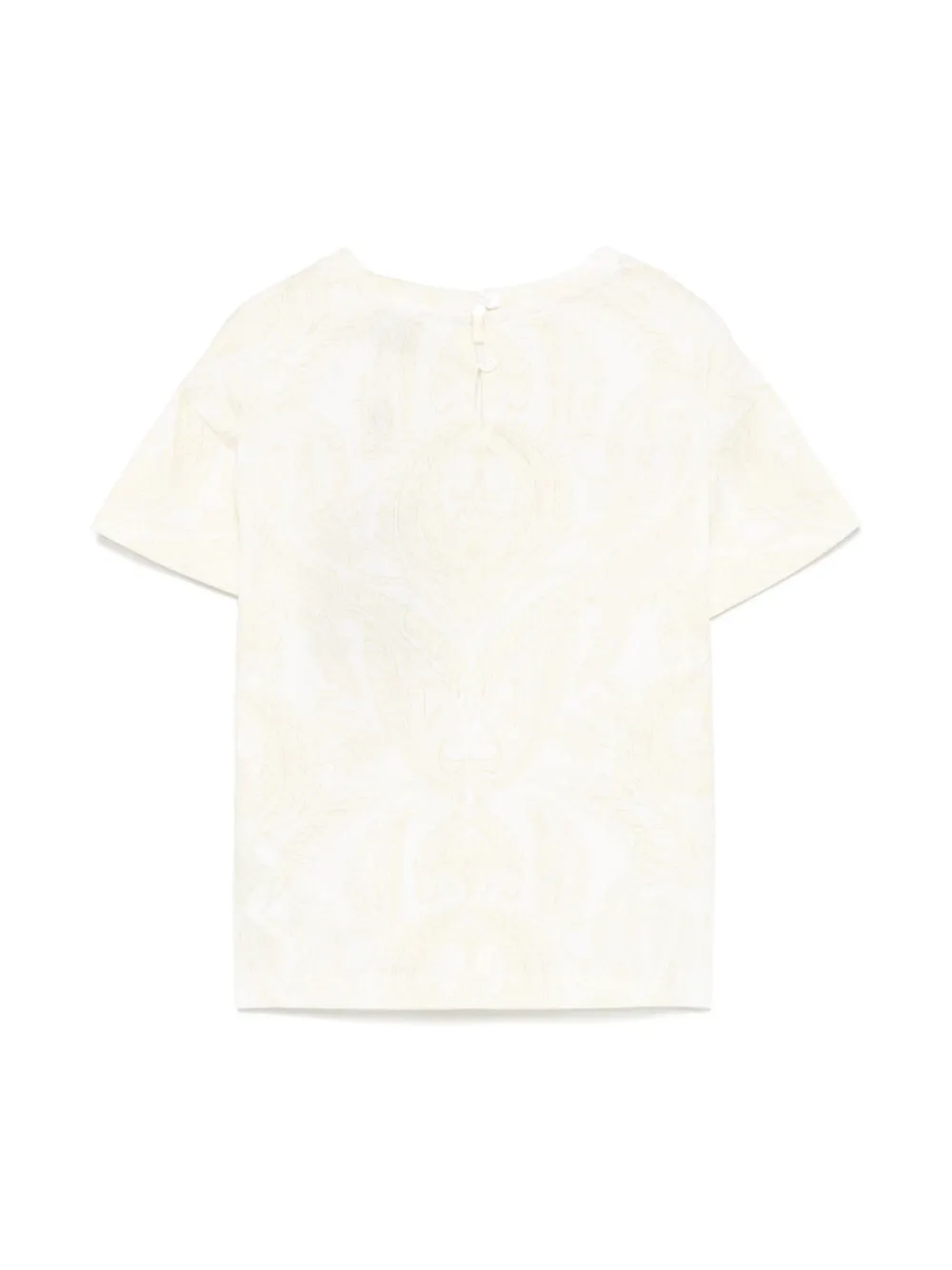 ETRO KIDS T-shirt met paisley-print - Wit