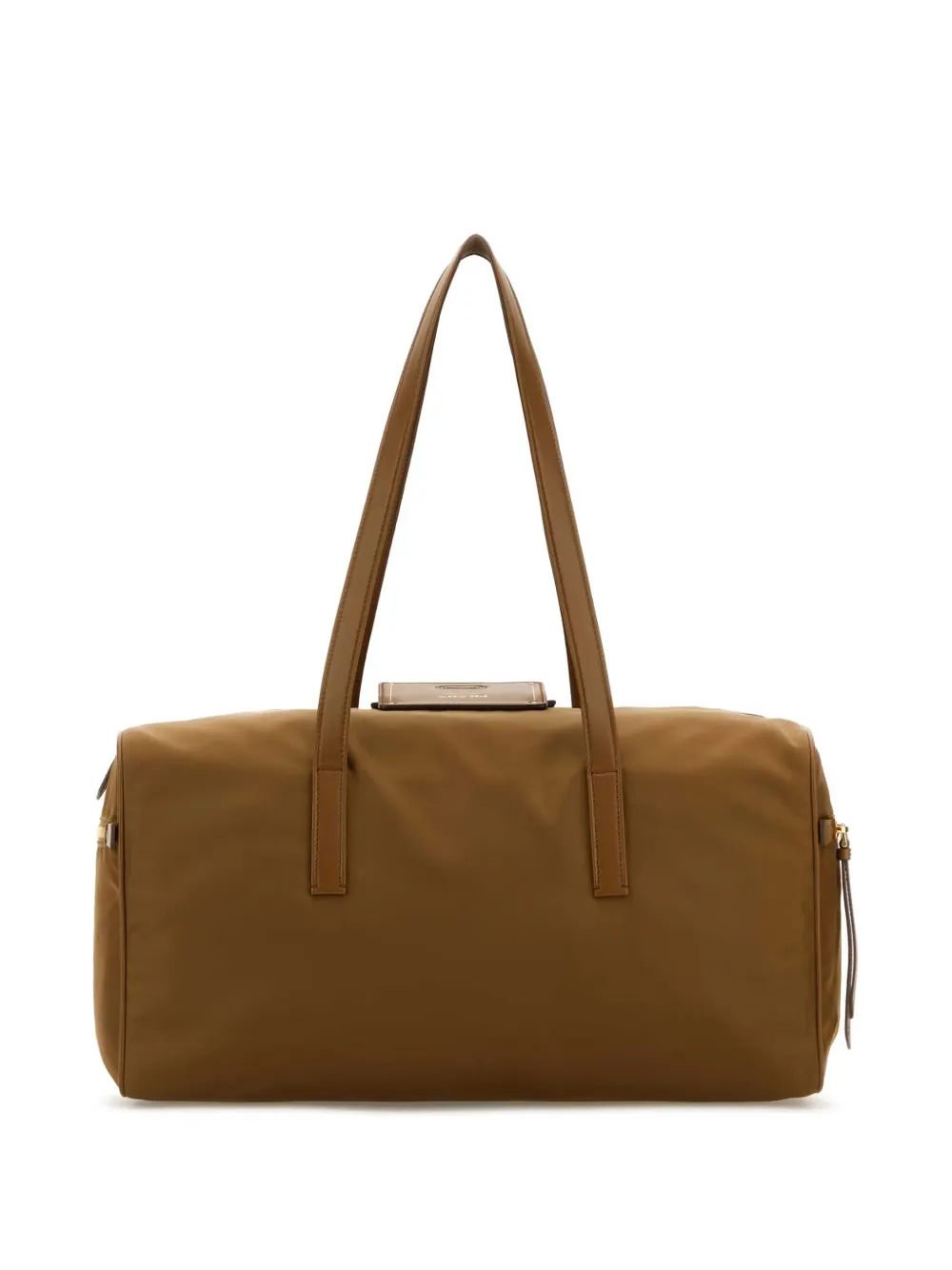 Shop Prada Large Re-nylon Tote Bag In Brown