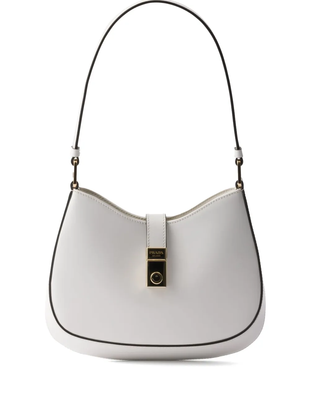 Prada Cleo schoudertas Wit