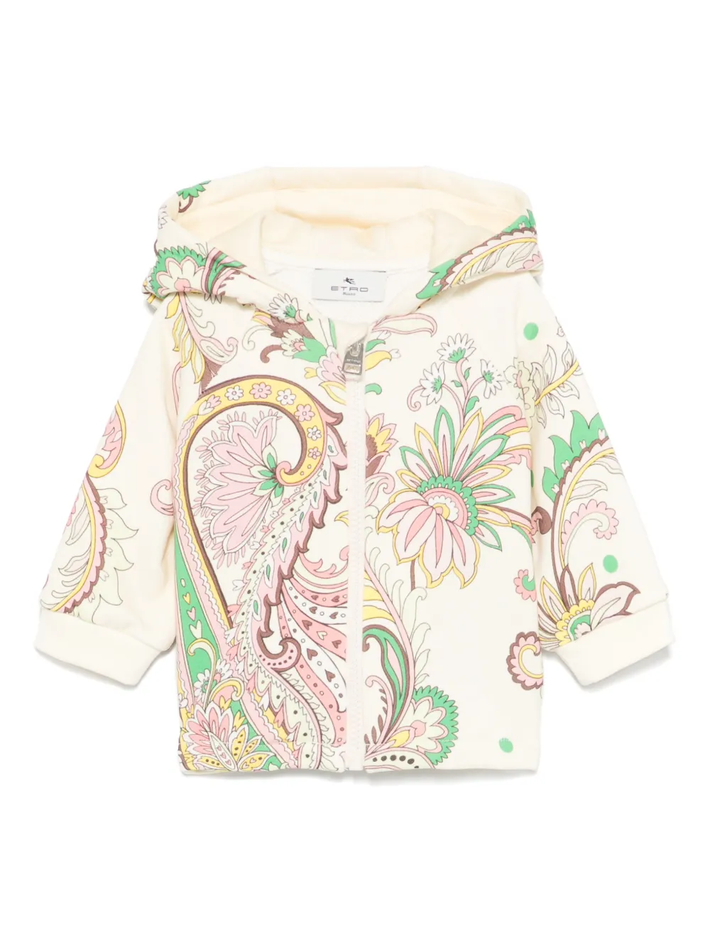 ETRO KIDS Hoodie met paisley-print Beige