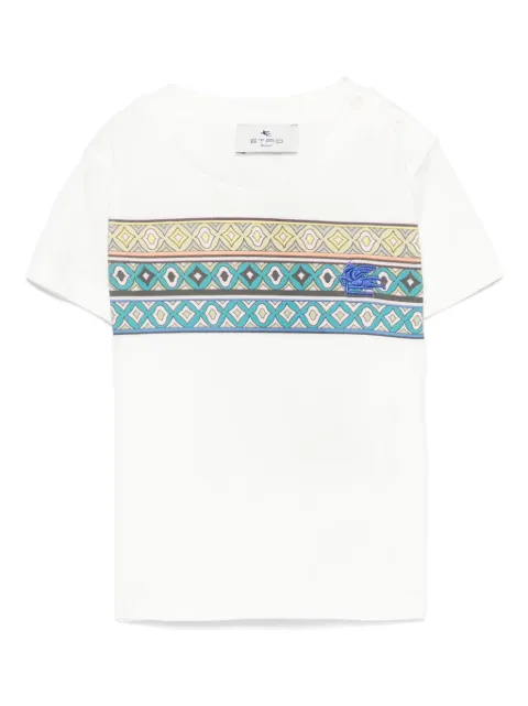 ETRO KIDS Camiseta com estampa geométrica