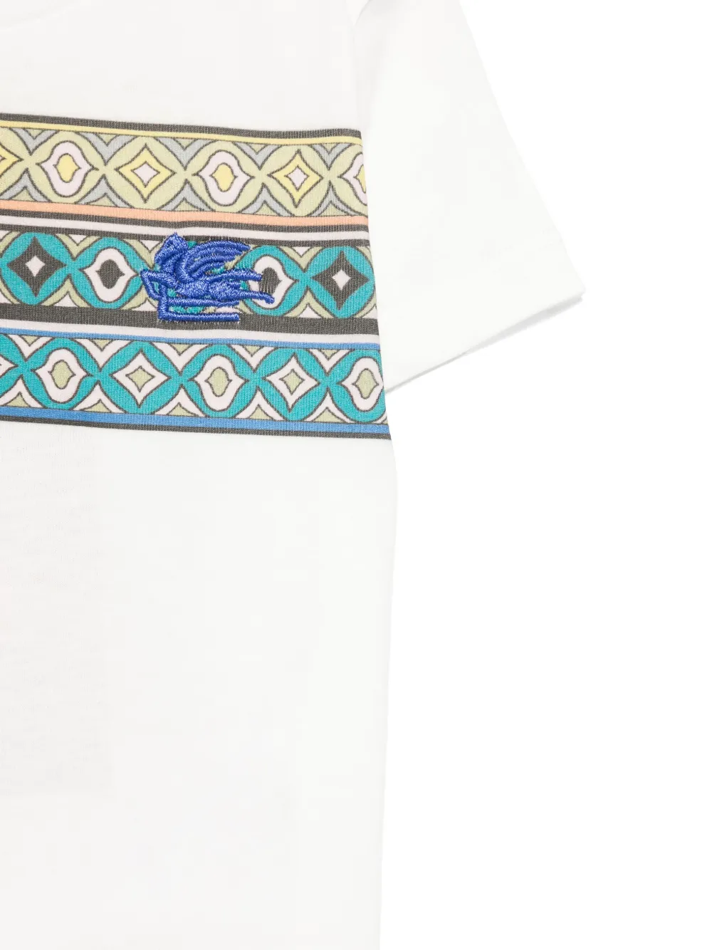 ETRO KIDS T-shirt met geometrische print Wit
