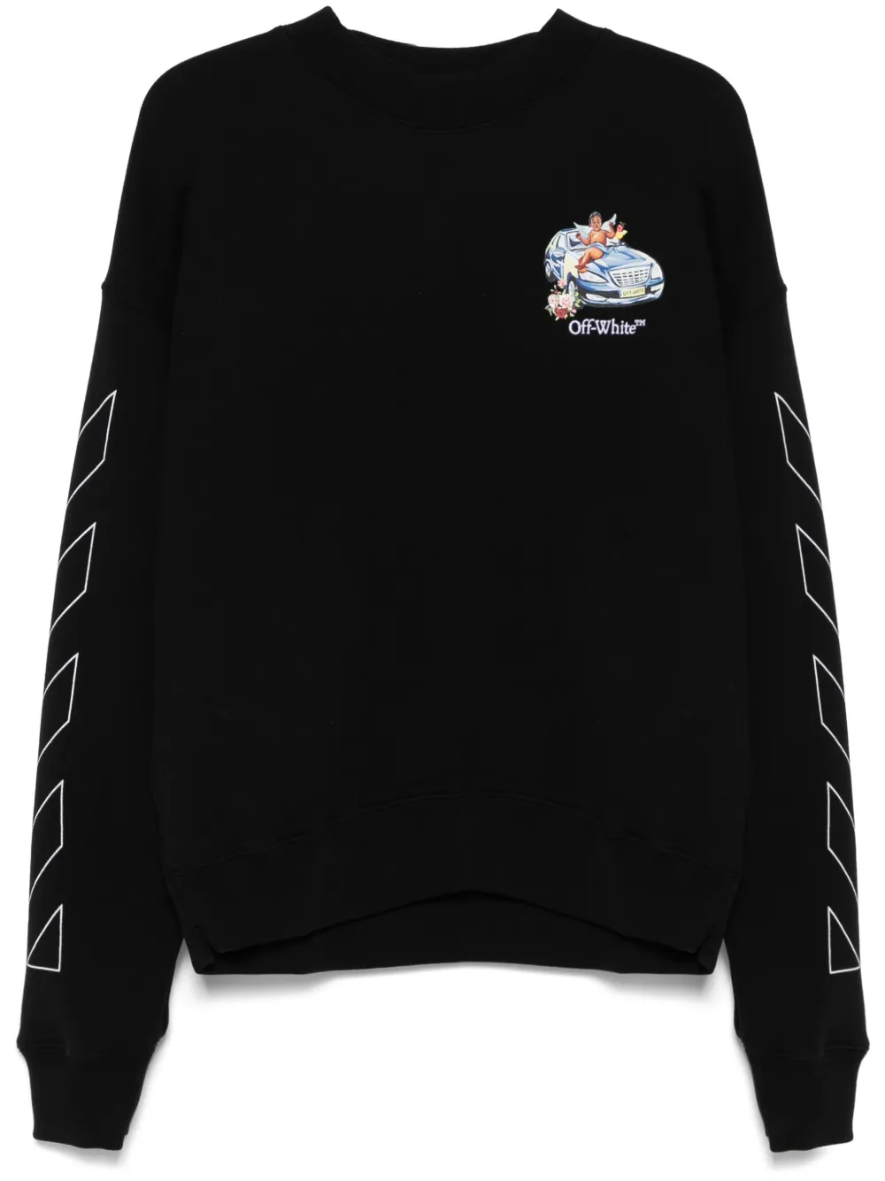 Off-White ロゴ スウェットシャツ - ブラック Off-White ロゴ スウェットシャツ - ブラック