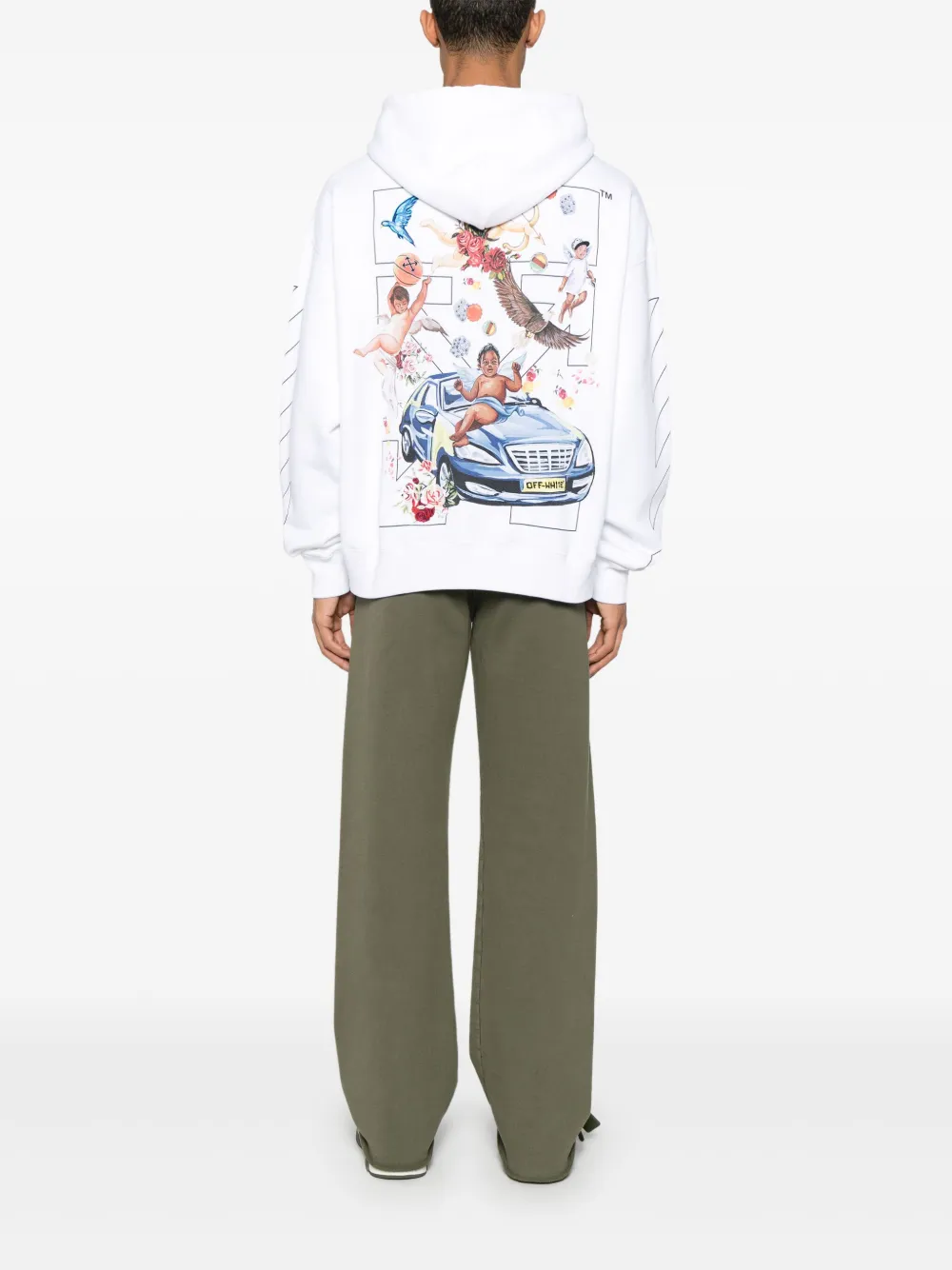 Off-White Hoodie met geborduurd logo | Hoodies | Image 2