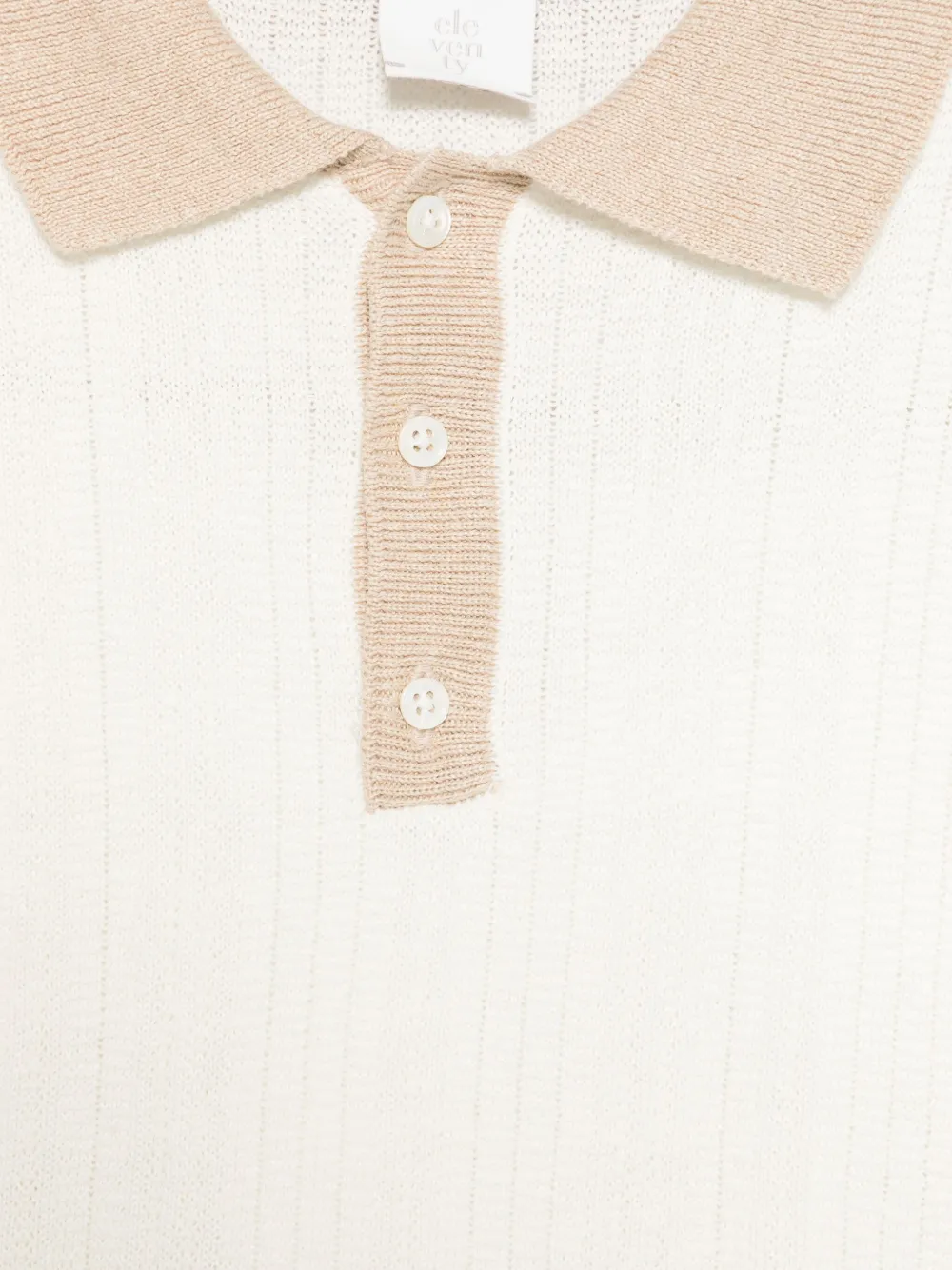 Eleventy Kids Gebreid poloshirt Wit