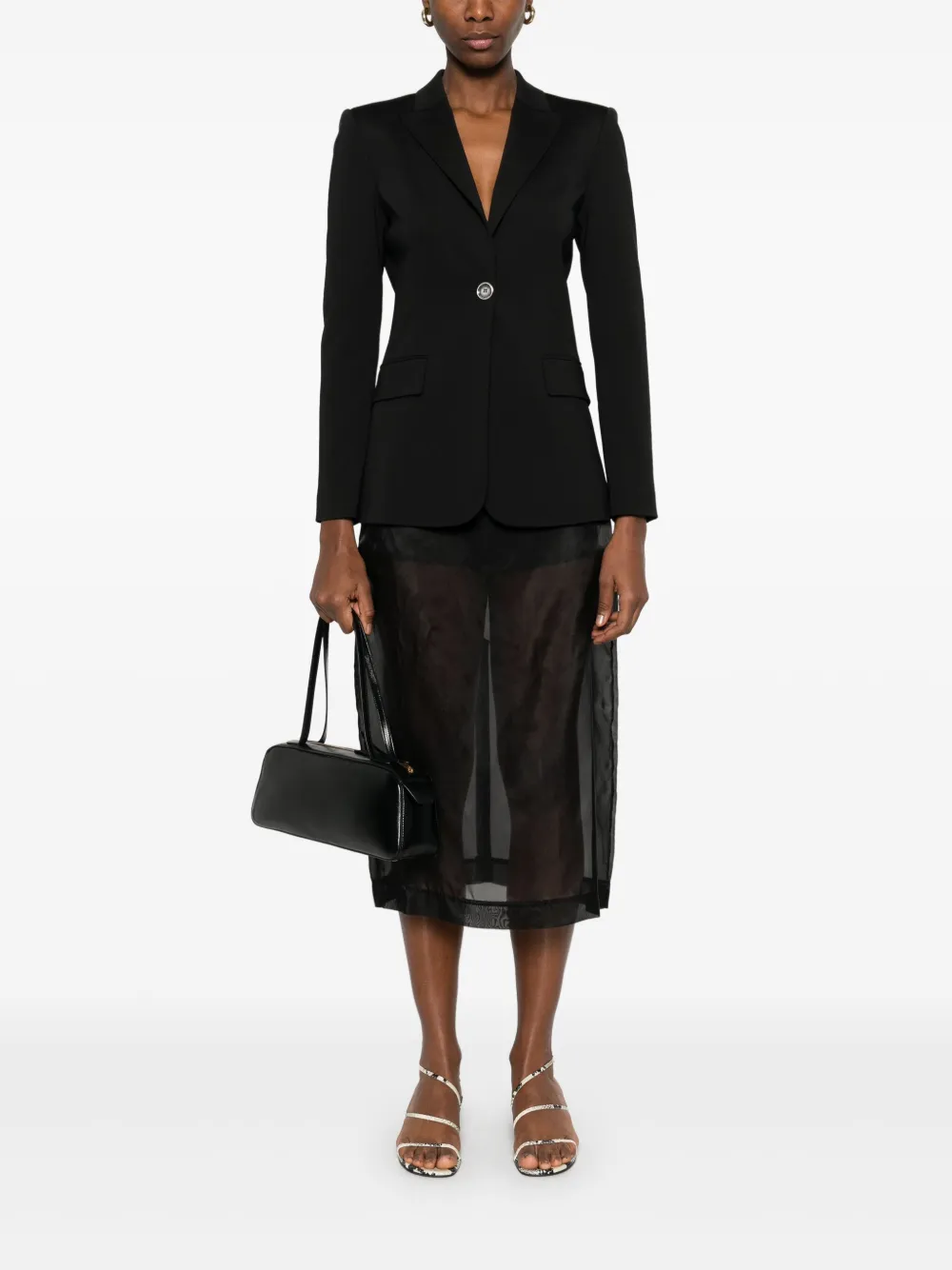 PINKO single-breasted blazer - Zwart