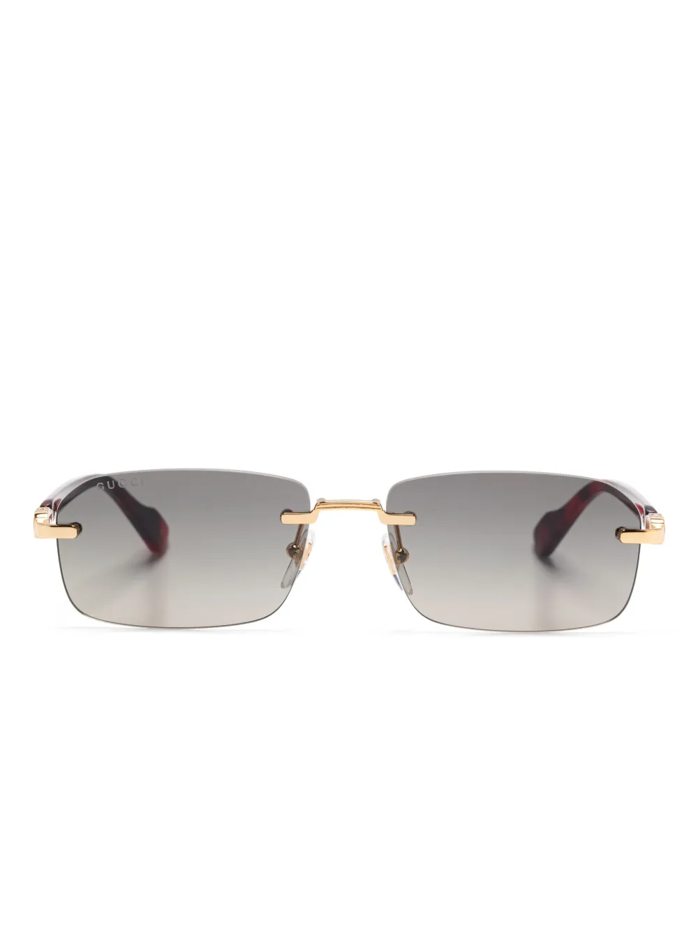 Gucci Eyewear rectangle-frame sunglasses | Gold | Image 1