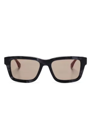 Gucci Eyewear オーバーサイズフレーム サングラス | ブラック