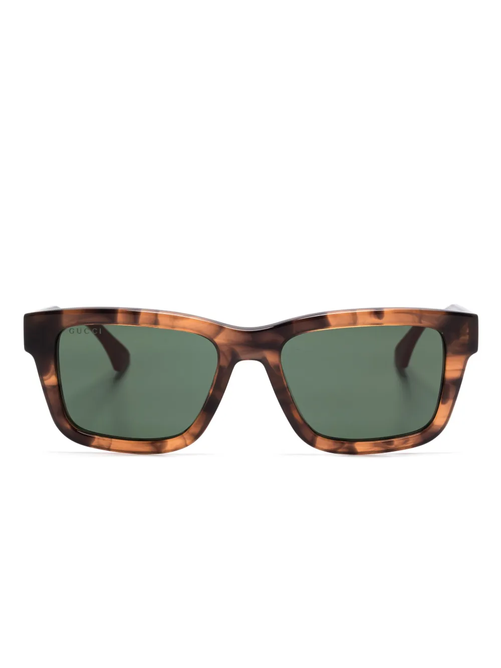 Gucci Eyewear Zonnebril met vierkant montuur Bruin