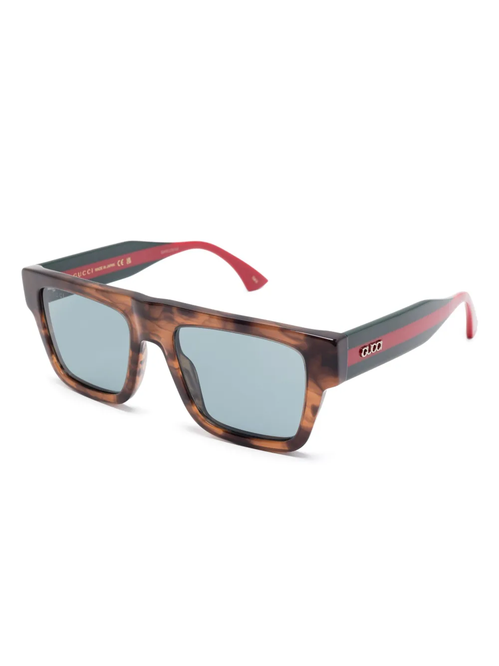 Gucci Eyewear Zonnebril met vierkant montuur - Bruin