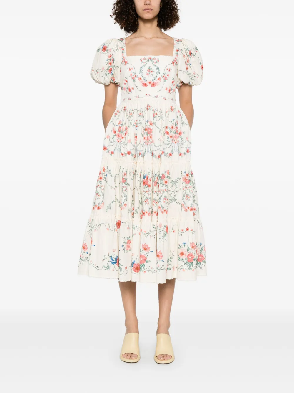 Agua By Agua Bendita Alga Mosqueta midi dress - Beige
