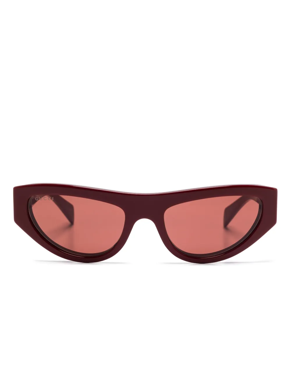 Gucci Eyewear Zonnebril met cat-eye montuur Rood