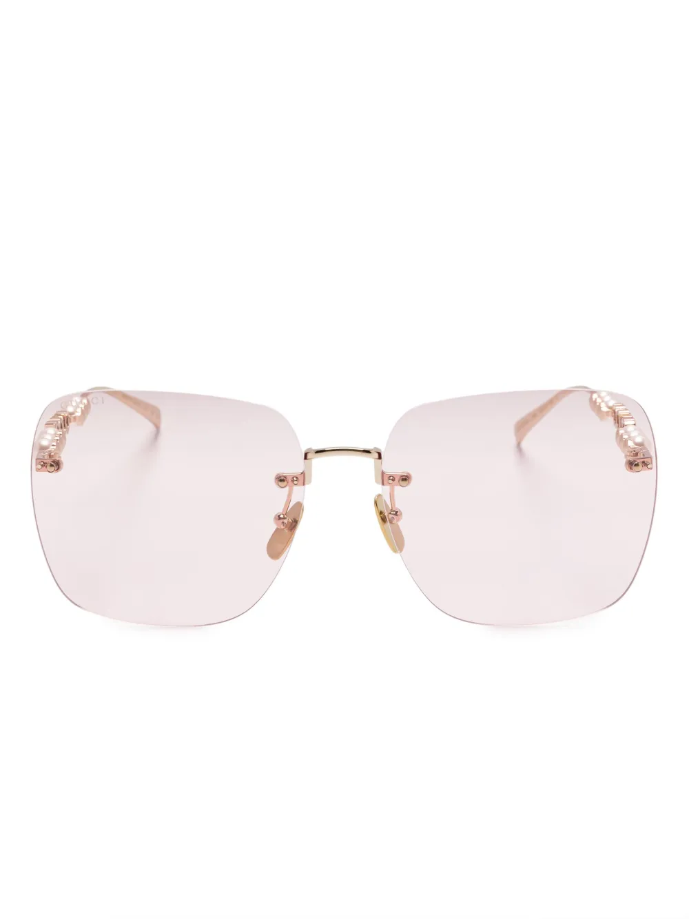 Gucci Eyewear square-frame sunglasses | Gold | Image 1