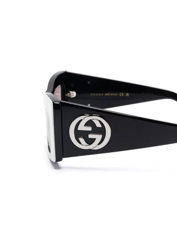 Gucci Eyewear バタフライフレーム サングラス | ホワイト | FARFETCH JP