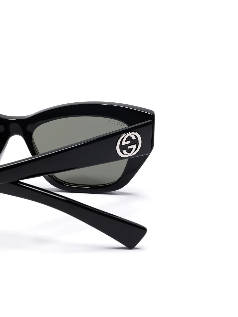 Gucci Eyewear Zonnebril met vierkant montuur Zwart