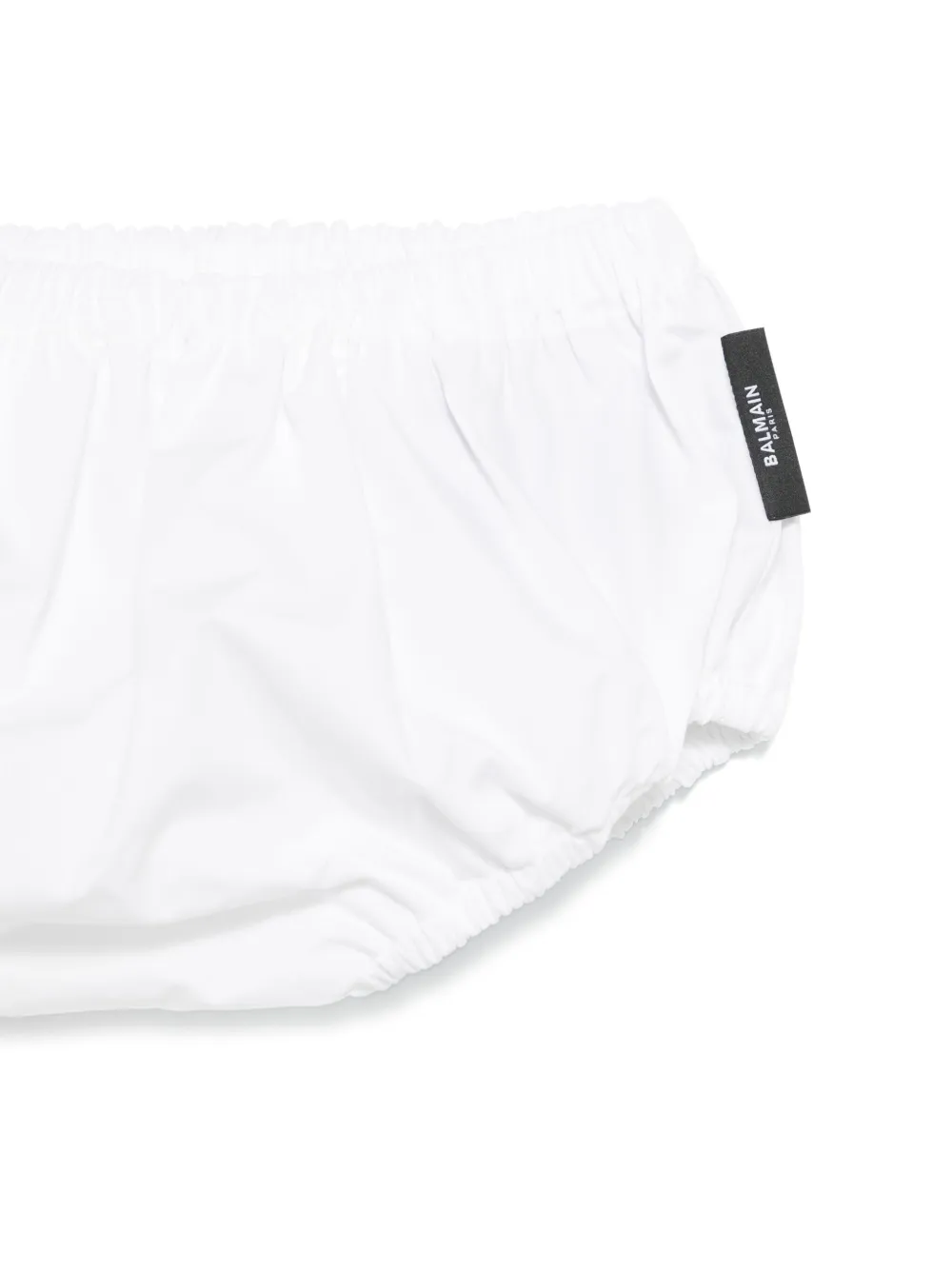 Balmain Kids Katoenen jurk Wit