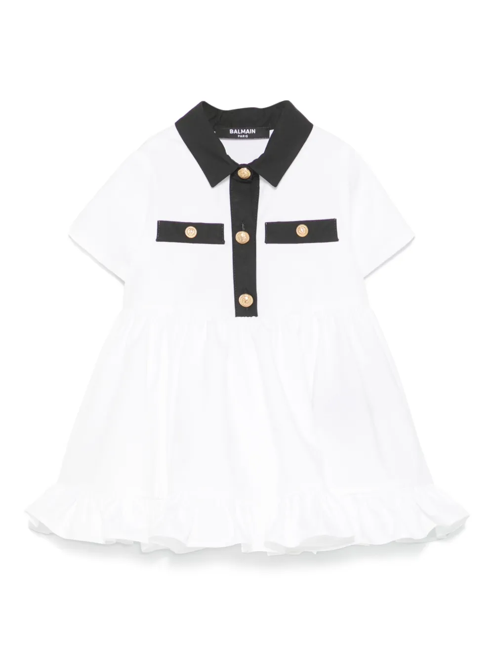 Balmain Kids コットン ワンピース セット - ホワイト Balmain Kids コットン ワンピース セット - ホワイト