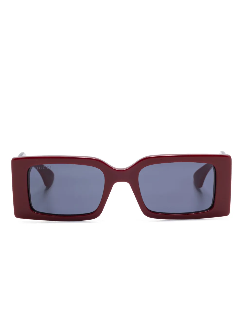 Gucci Eyewear Zonnebril met rechthoekig montuur Rood