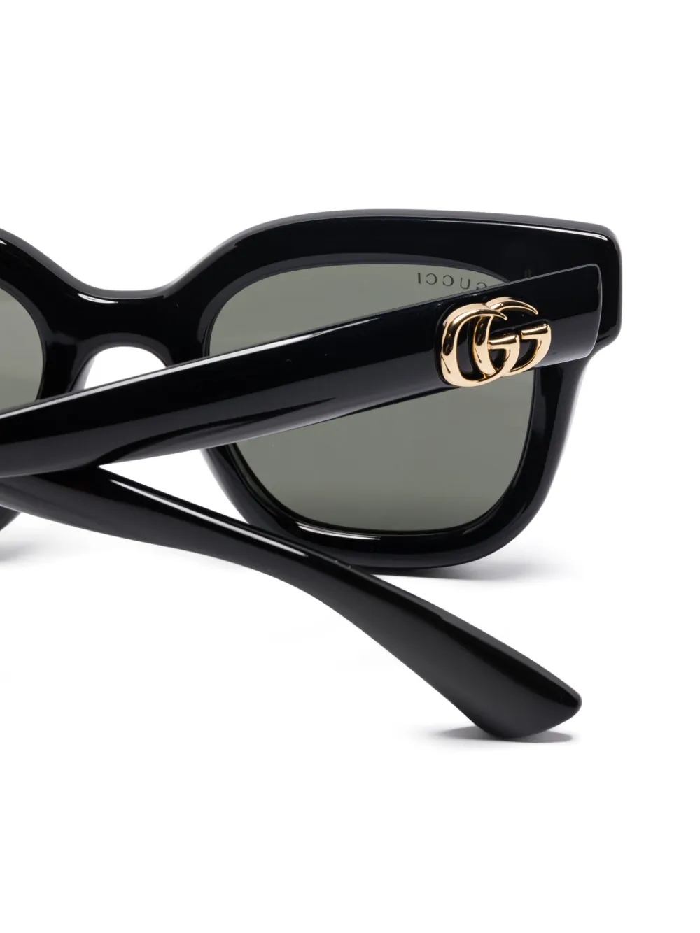 Gucci Eyewear Zonnebril met vierkant montuur Zwart