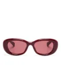 Gucci Eyewear oval-frame sunglasses - Red